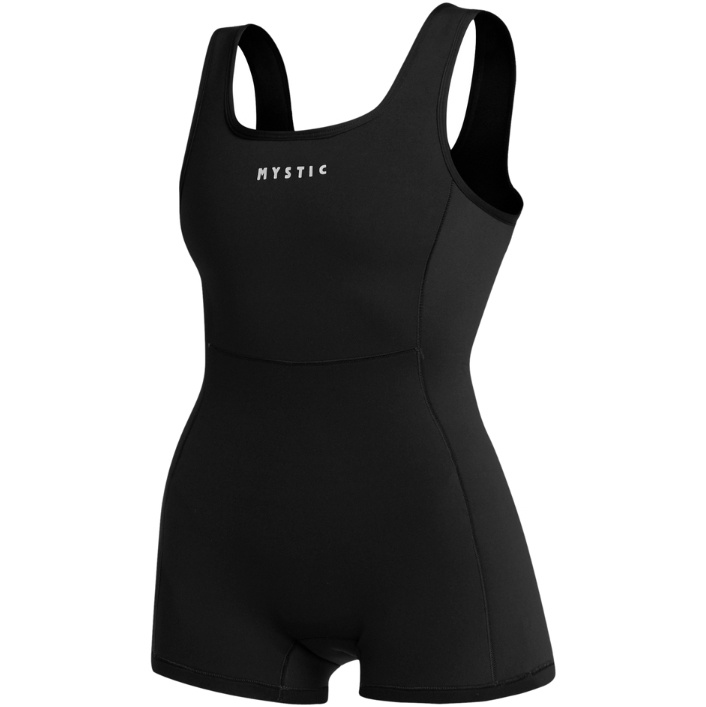 2026 Mystic Feminino Lunar 2mm Zip Free Short Jane Wetsuit 35000.240213 - Black
